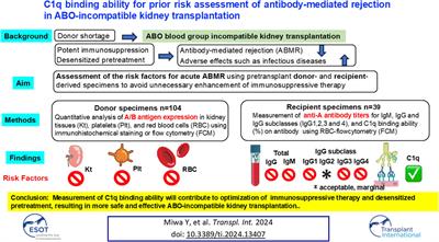 C1q Binding Ability for Prior Risk Assessment of Acute Antibody-Mediated Rejection in ABO-Incompatible Kidney Transplantation